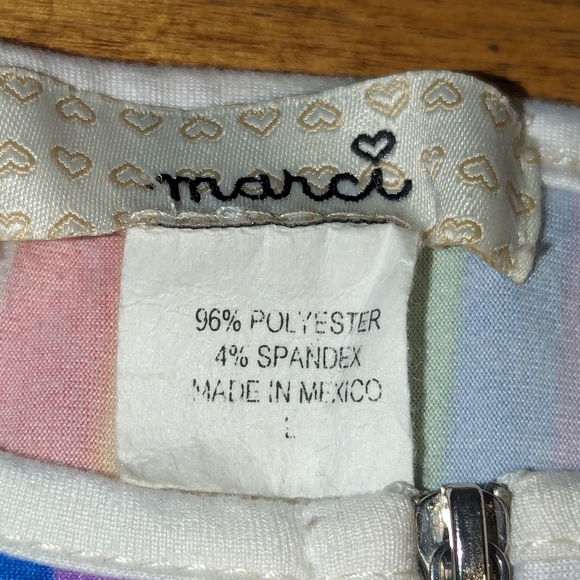 Marci Rainbow Stripe Top size Large - Picture 13 of 15